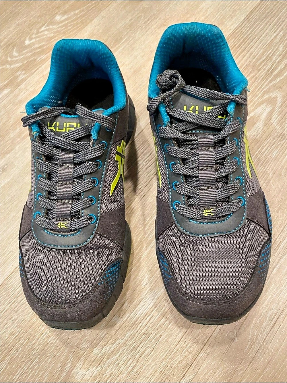 Kuru Atom Women’s Gray & Blue Athletic Shoes - 6.5